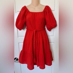 Sim and Sam Orange Dress, size SM